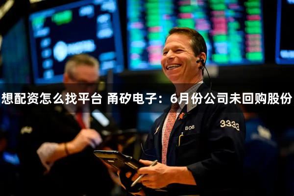 想配资怎么找平台 甬矽电子：6月份公司未回购股份